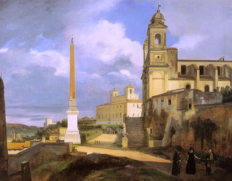 The Church of Trinità dei Monti in Rome