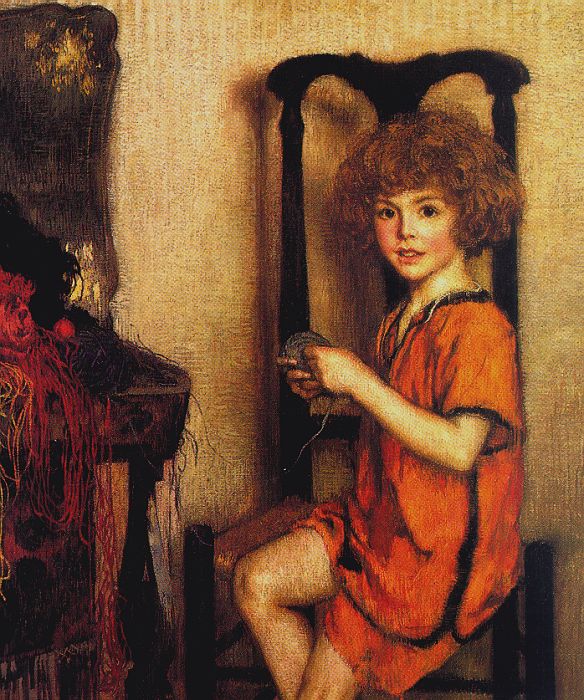 Child with Yarn