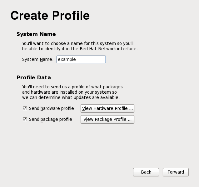 Create Profile