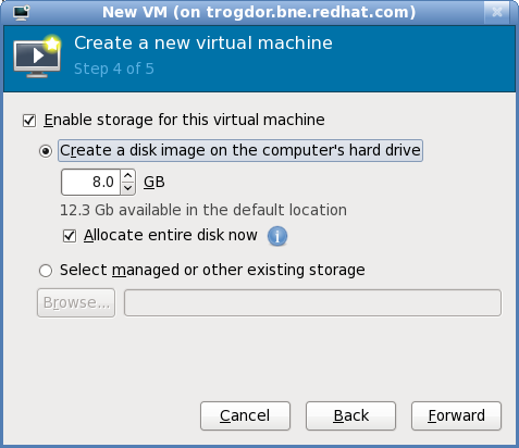 Configuring virtual storage